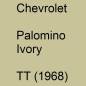 Preview: Chevrolet, Palomino Ivory, TT (1968).